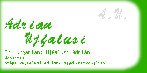 adrian ujfalusi business card